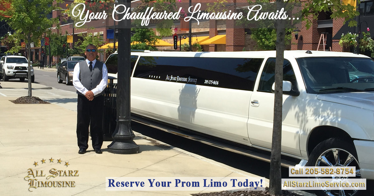 Your Chauffeured Limousine Awaits! Reserve your Limo today! Call 205-582-8754
