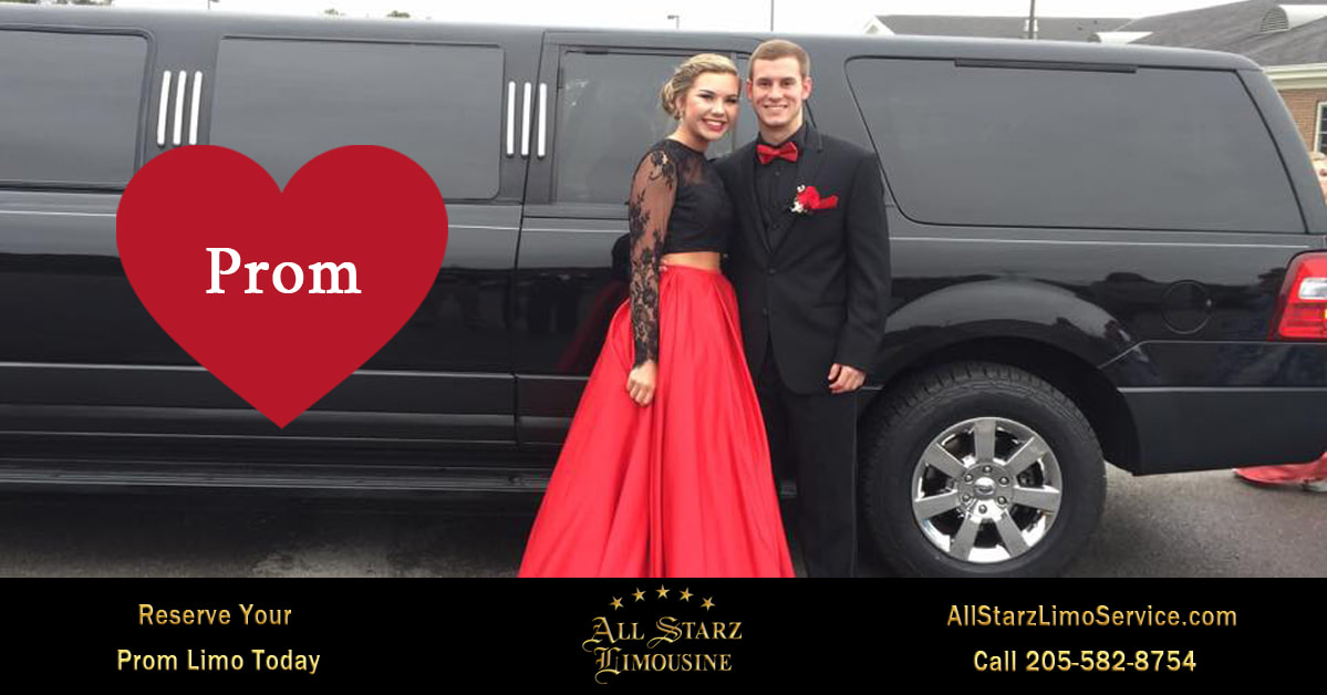 Prom 2020 Book your Limo today with All Starz Limo Service. You're the Star in our Car! Call 205-582-8754