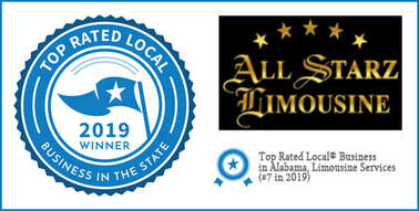 All Starz Limousine Service was rated #7 in 2019 by Top Rated Local Business in Alabama, Limousine Services.